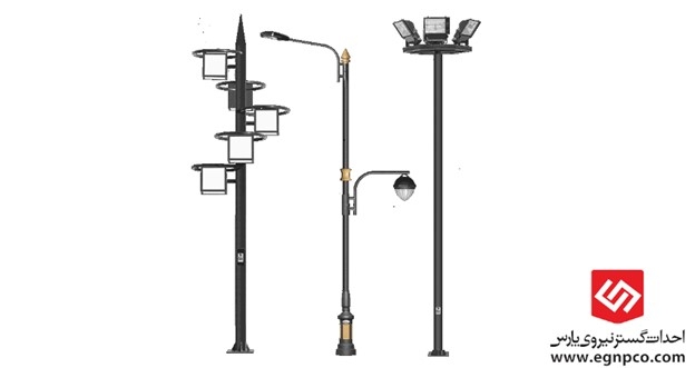 پایه روشنایی | خرید پایه چراغ روشنایی خیابانی در انواع مختلف